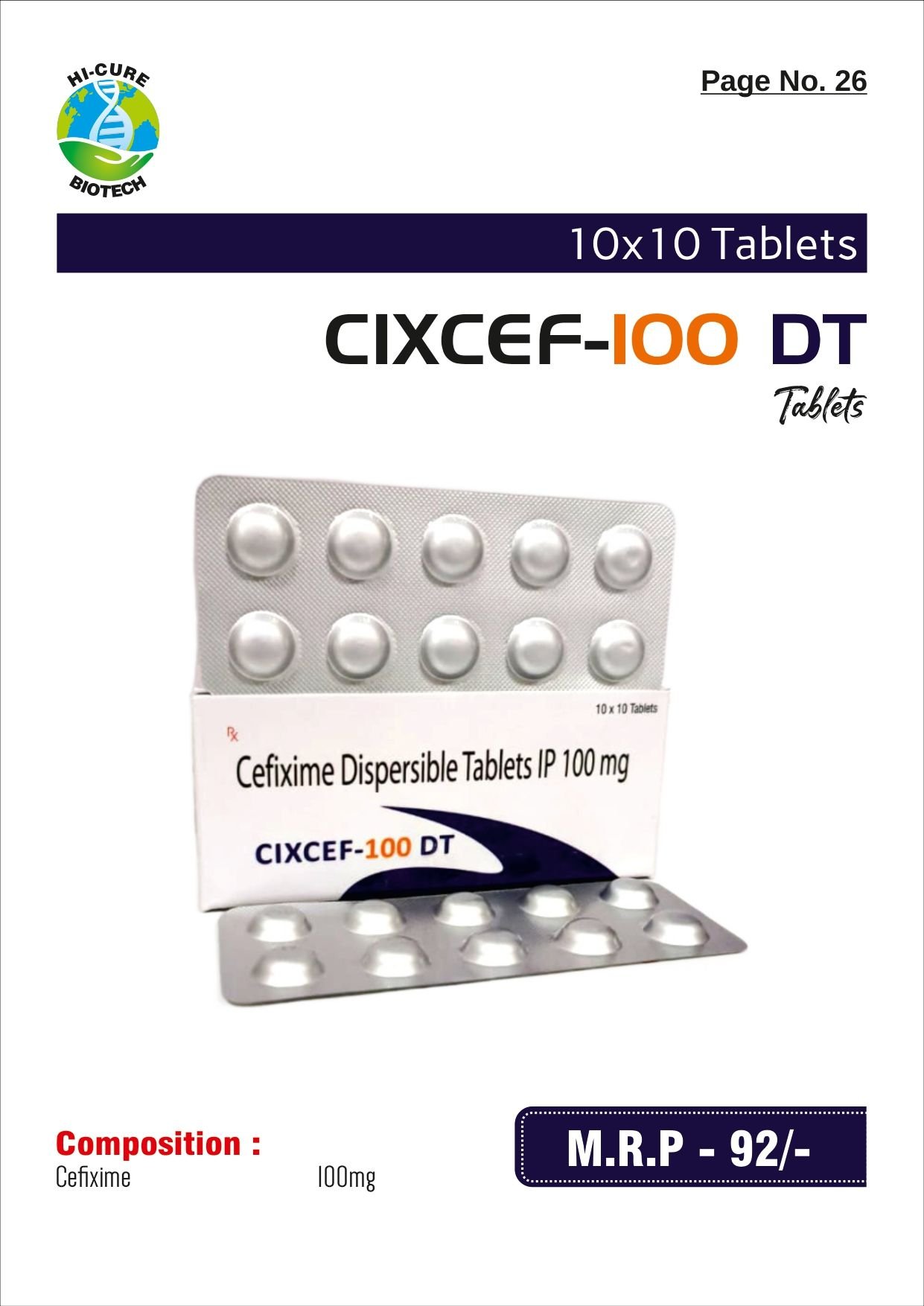 CIXCEF-100 DT